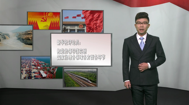 把党的领导落实到国家治理各领域各方面各环节